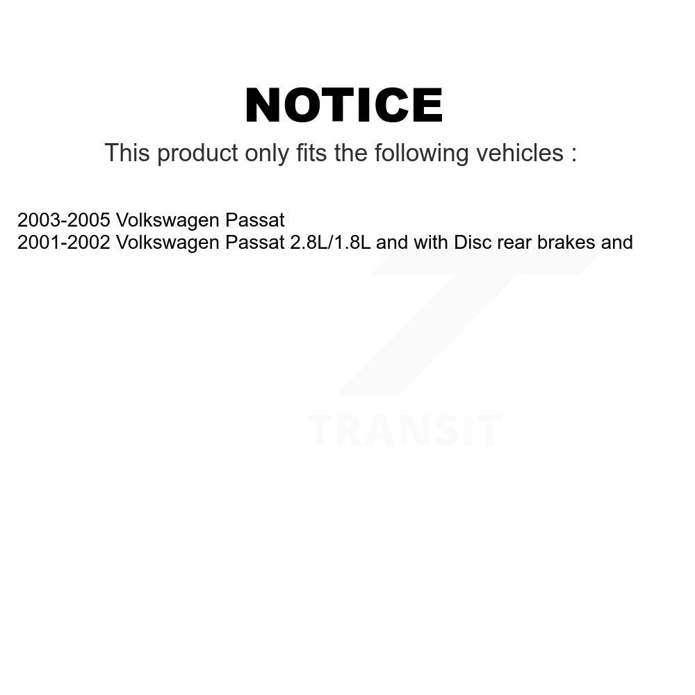 Mpulse Front Disc Brake Pads Wear Sensor (2 Pack) For Volkswagen Passat KSE-100101