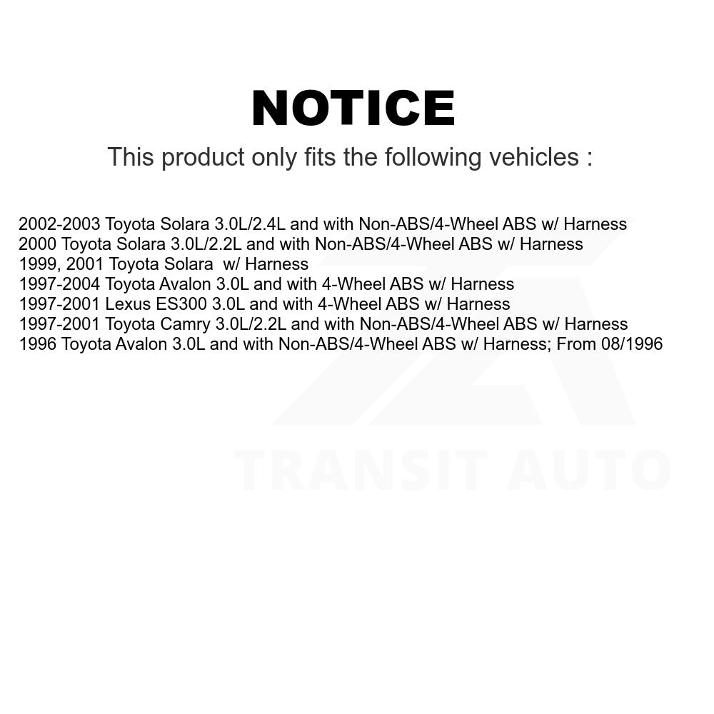 Mpulse Front Left ABS Wheel Speed Sensor SEN-2ABS0134 For Toyota Camry Avalon Lexus ES300 Solara