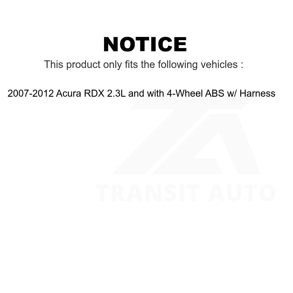Mpulse Front Left ABS Wheel Speed Sensor SEN-2ABS0584 For 2007-2012 Acura RDX 2.3L with 4-Wheel w Harness