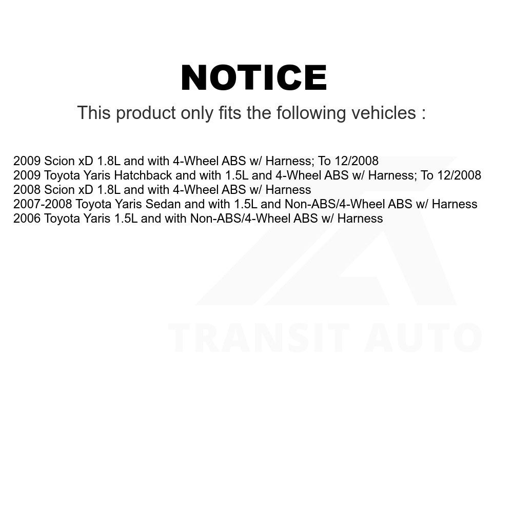 Mpulse Front Left ABS Wheel Speed Sensor SEN-2ABS0619 For Toyota Yaris Scion xD