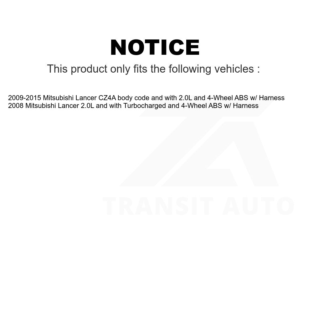 Mpulse Front Left ABS Wheel Speed Sensor SEN-2ABS2625 For Mitsubishi Lancer w Harness