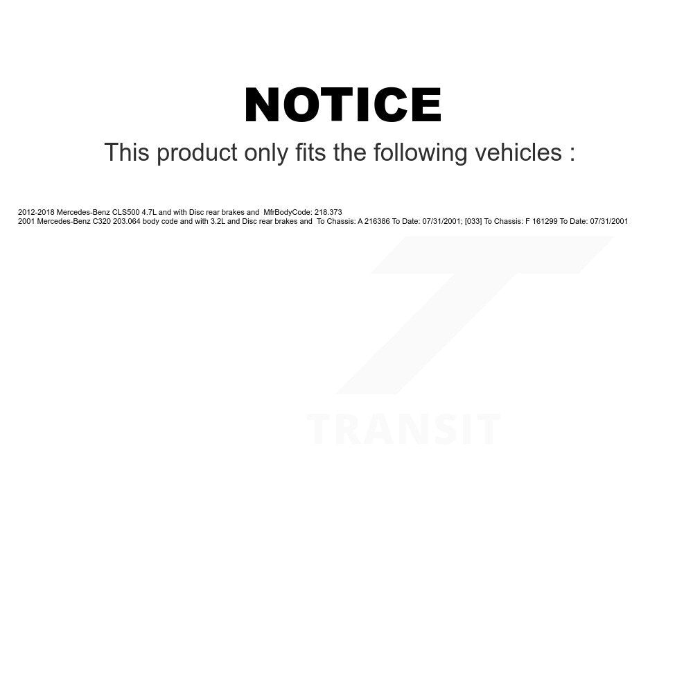 Mpulse Front Rear Disc Brake Pads Wear Sensor (2 Pack) For Mercedes-Benz C320 CLS500 KSE-100373