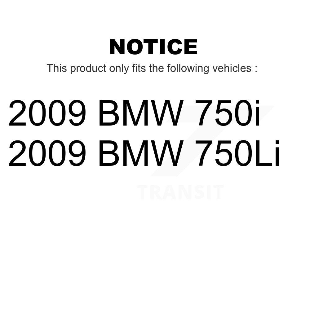 Mpulse Front Rear Disc Brake Pads Wear Sensor (4 Pack) For 2009-2009 BMW 750Li 750i KSE-100448