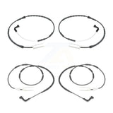 Mpulse Front Rear Disc Brake Pads Wear Sensor (4 Pack) For 2009-2010 BMW 328i xDrive 335i 3.0L with KSE-100148