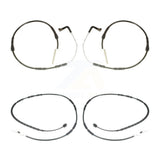 Mpulse Front Rear Disc Brake Pads Wear Sensor (4 Pack) For 2011 BMW 335i E90 E92 E93 body code with 3.0L and KSE-100162