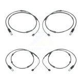 Mpulse Front Rear Disc Brake Pads Wear Sensor (4 Pack) For 2012 BMW 750i GAS engine KSE-100445