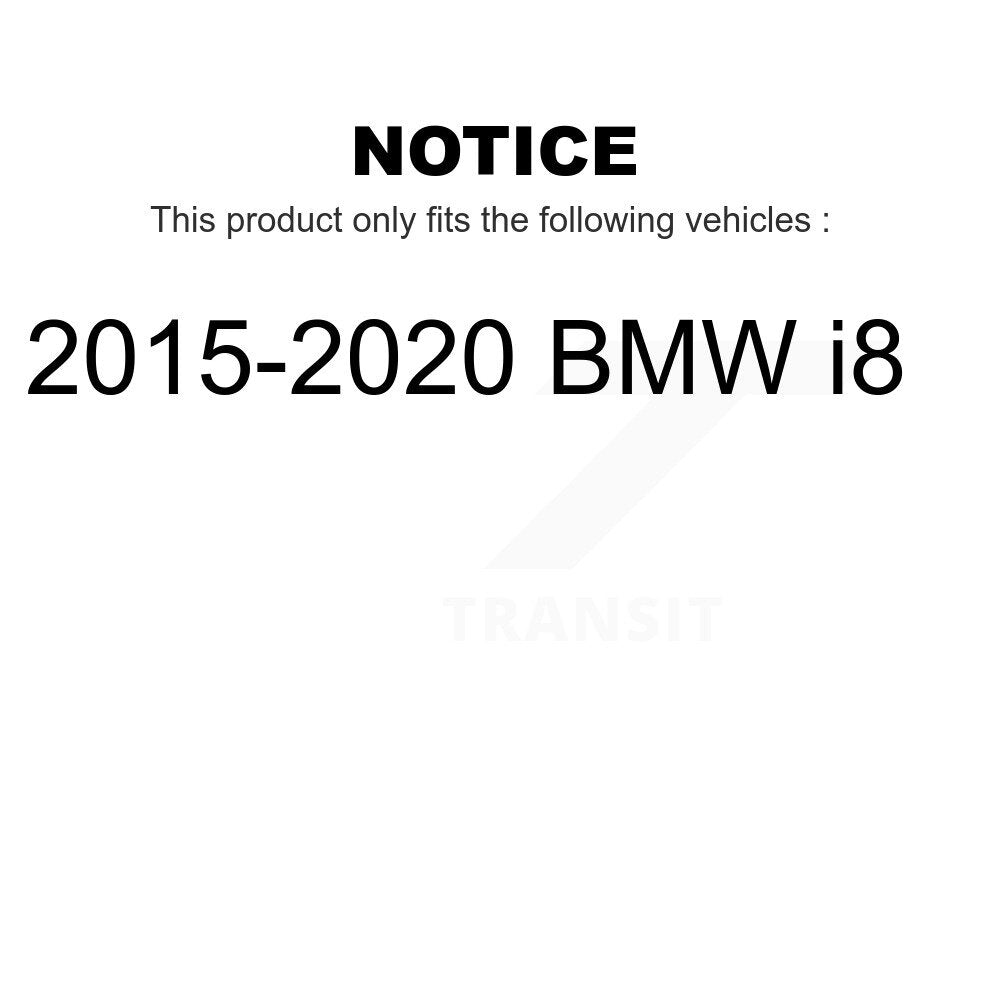 Mpulse Front Rear Disc Brake Pads Wear Sensor (4 Pack) For 2015-2020 BMW i8 KSE-100205