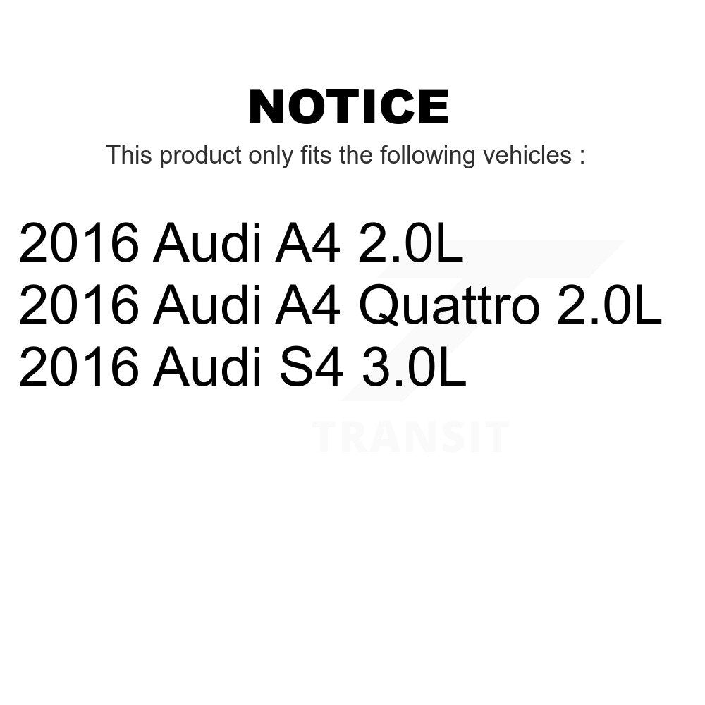 Mpulse Front Rear Disc Brake Pads Wear Sensor (4 Pack) For 2016-2016 Audi A4 S4 Quattro KSE-100433