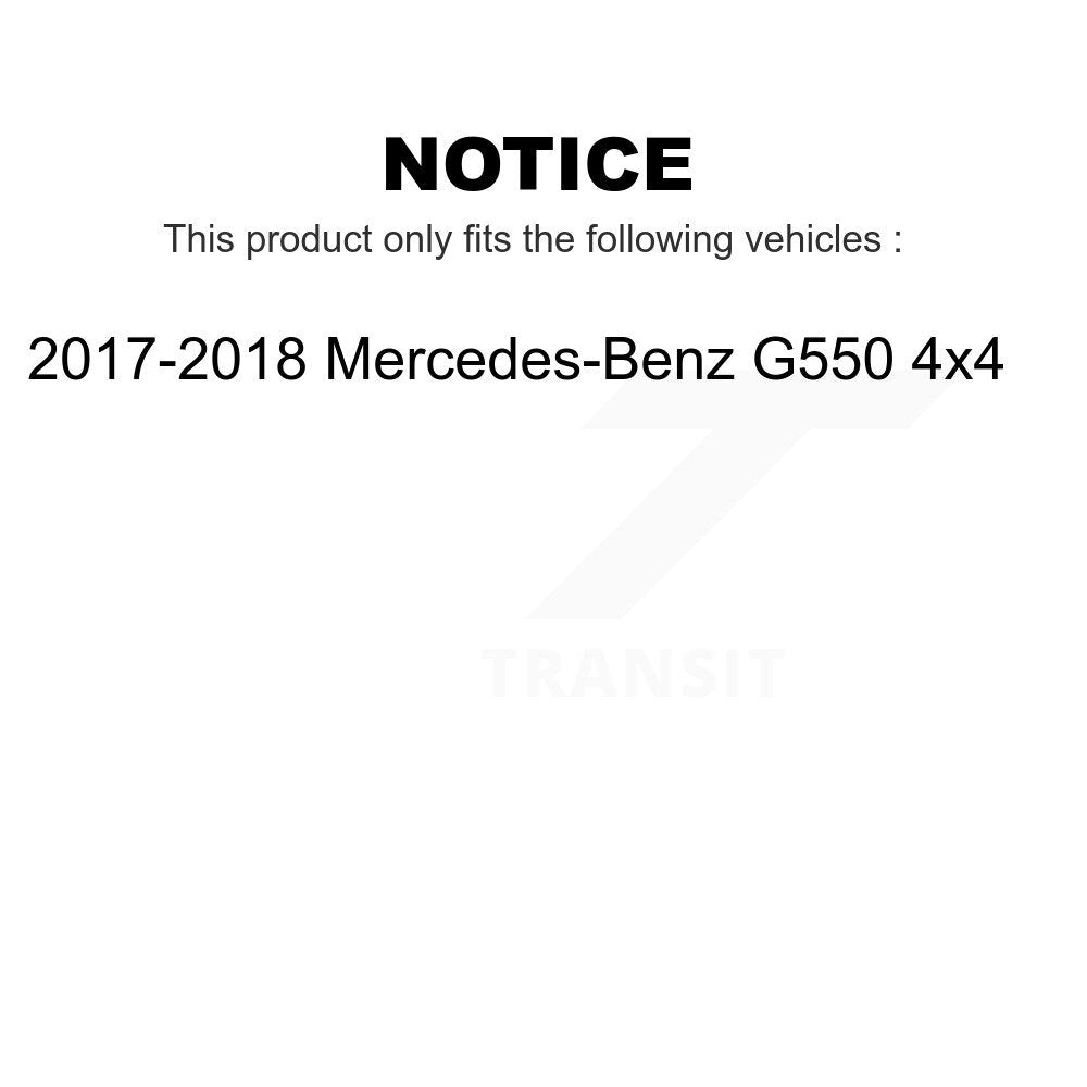 Mpulse Front Rear Disc Brake Pads Wear Sensor (4 Pack) For 2017-2018 Mercedes-Benz G550 4x4 KSE-100420