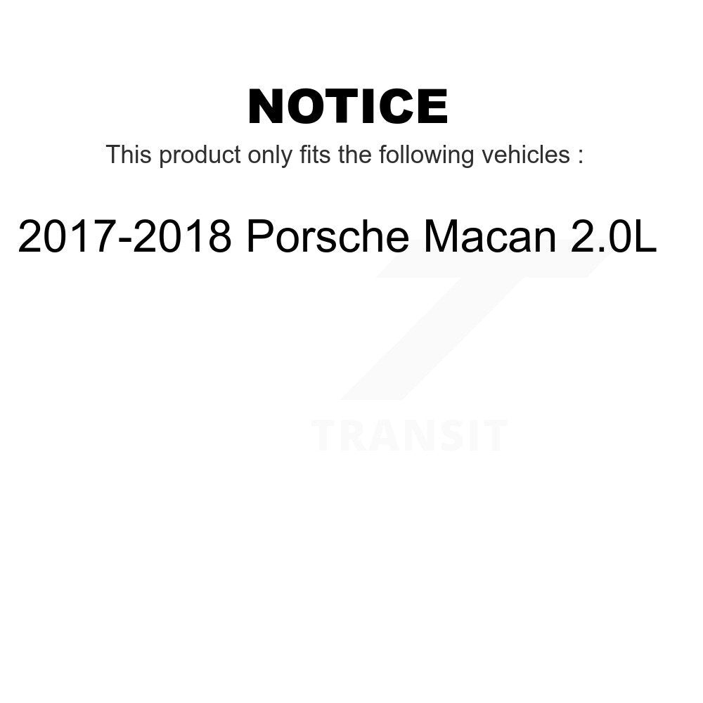 Mpulse Front Rear Disc Brake Pads Wear Sensor (4 Pack) For 2017-2018 Porsche Macan 2.0L KSE-100403