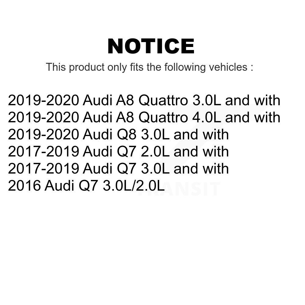Mpulse Front Rear Disc Brake Pads Wear Sensor (4 Pack) For Audi Q7 Q8 A8 Quattro KSE-100226