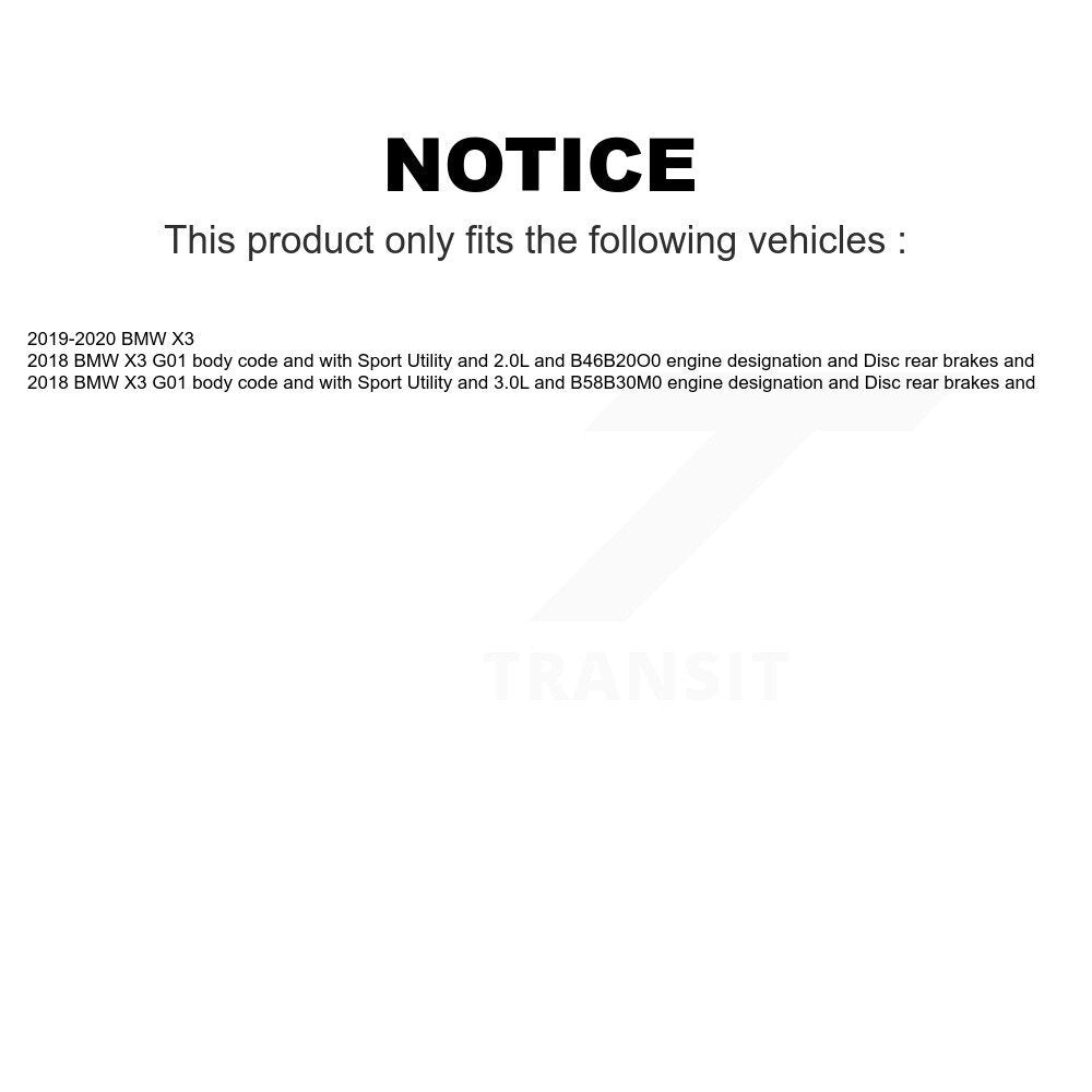 Mpulse Front Rear Disc Brake Pads Wear Sensor (4 Pack) For BMW X3 KSE-100141