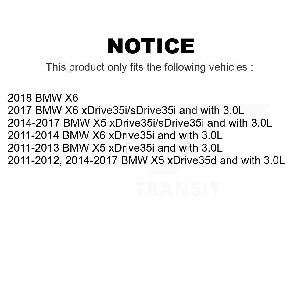 Mpulse Front Rear Disc Brake Pads Wear Sensor (4 Pack) For BMW X5 X6 KSE-100193