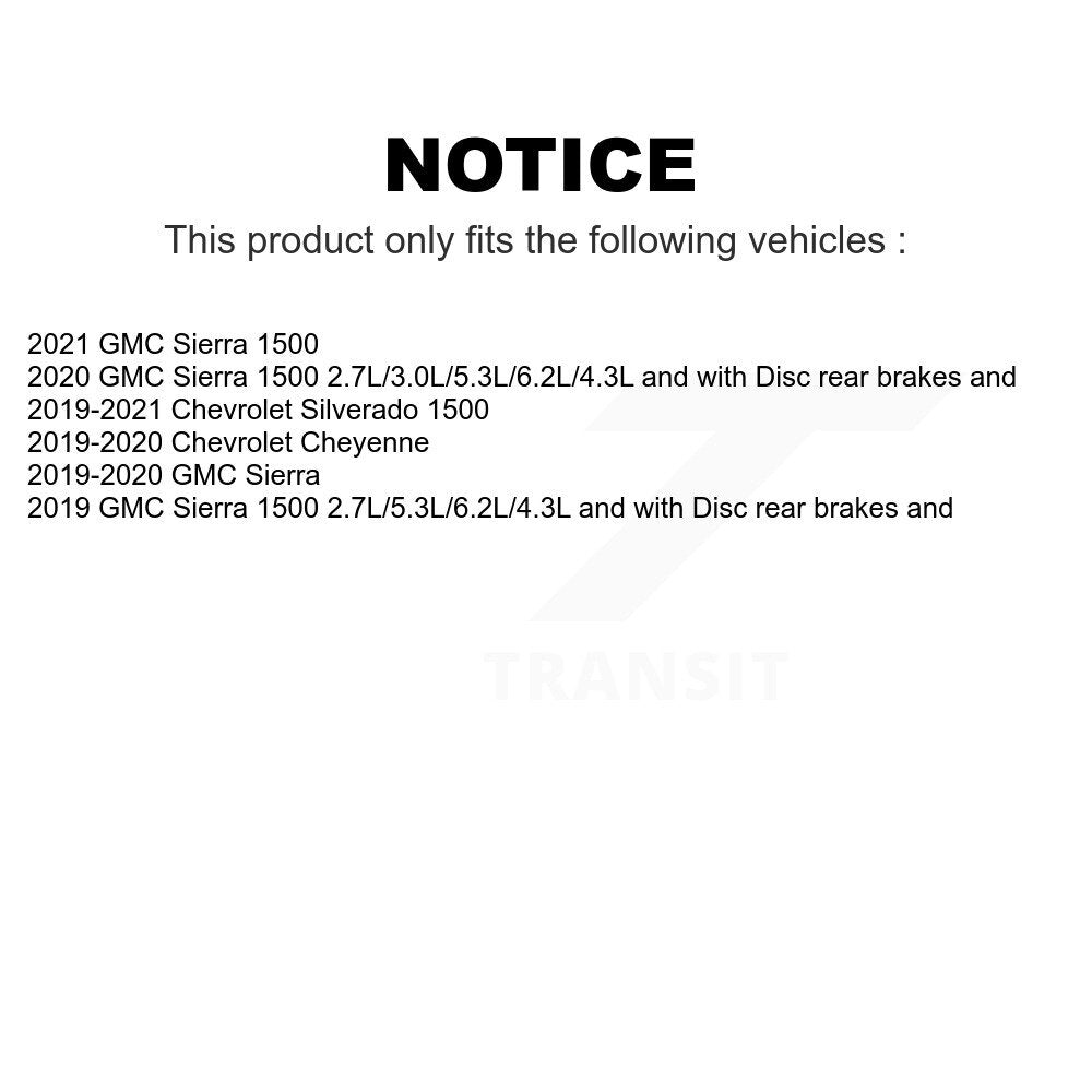 Mpulse Front Rear Disc Brake Pads Wear Sensor (4 Pack) For Chevrolet Silverado 1500 GMC Sierra Cheyenne KSE-100131