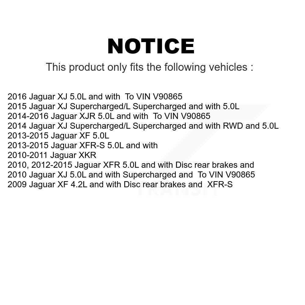Mpulse Front Rear Disc Brake Pads Wear Sensor (4 Pack) For Jaguar XF XJ XKR XFR XJR XFR-S KSE-100208