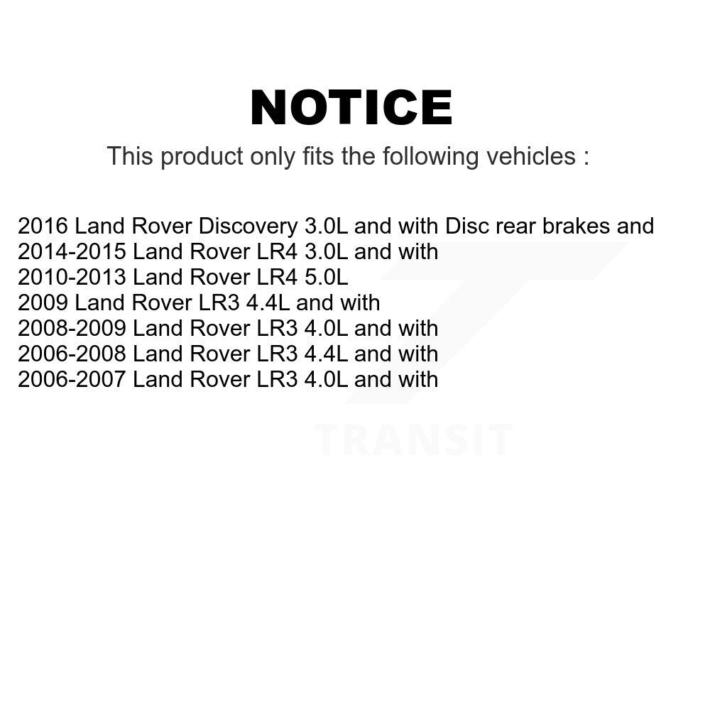 Mpulse Front Rear Disc Brake Pads Wear Sensor (4 Pack) For Land Rover LR4 LR3 Discovery KSE-100241