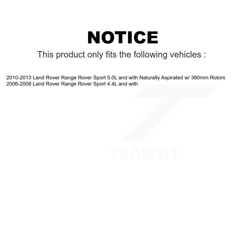 Mpulse Front Rear Disc Brake Pads Wear Sensor (4 Pack) For Land Rover Range Sport KSE-100243