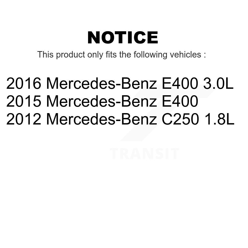 Mpulse Front Rear Disc Brake Pads Wear Sensor (4 Pack) For Mercedes-Benz C250 E400 KSE-100438