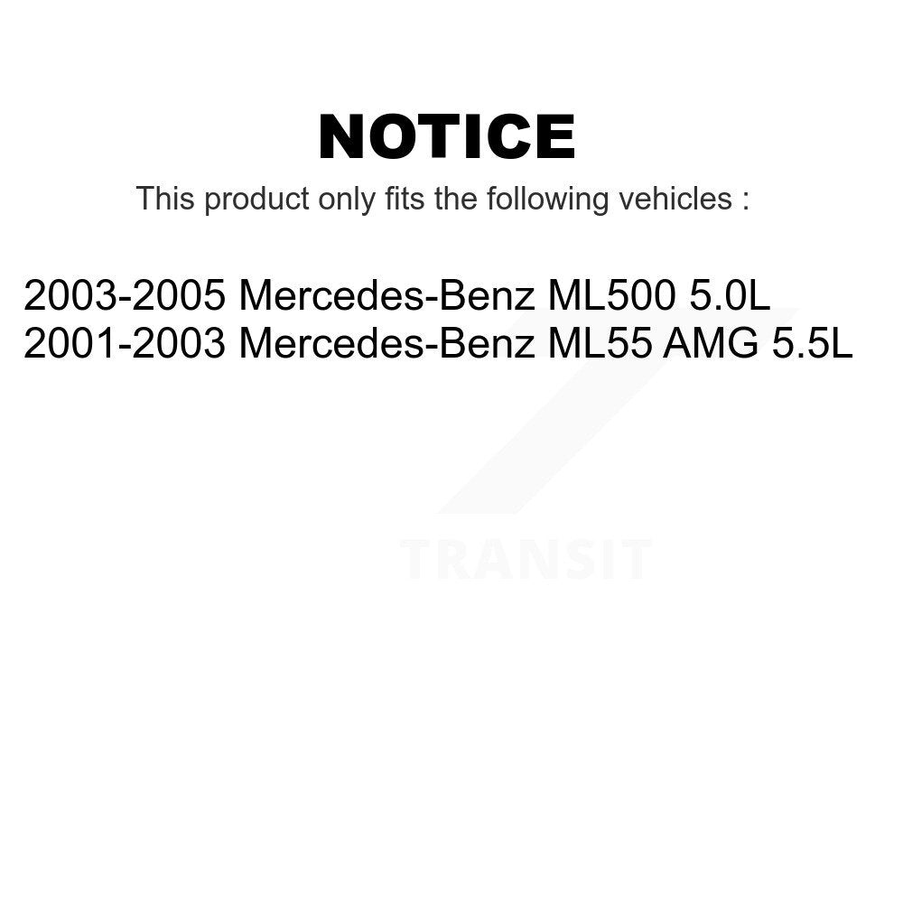 Mpulse Front Rear Disc Brake Pads Wear Sensor (4 Pack) For Mercedes-Benz ML500 ML55 AMG KSE-100234