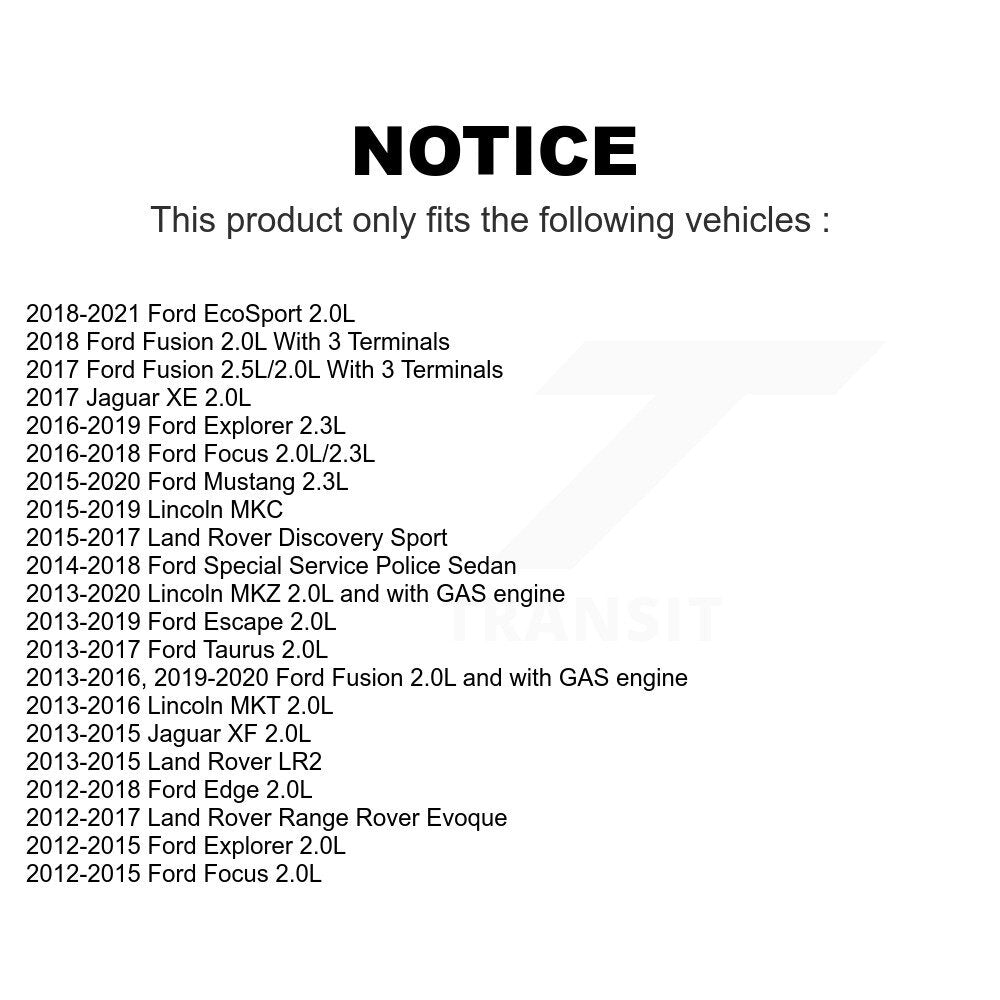 Mpulse Ignition Coil Kit For Ford Escape Fusion Explorer Focus Edge Mustang Lincoln Taurus MKZ MKC EcoSport Land Rover Range Evoque Discovery Sport Jaguar MKT XF XE LR2 Special Service Police Sedan KMP-100416