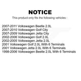 Mpulse Ignition Coil Kit For Volkswagen Beetle Jetta Golf City KMP-100489