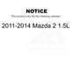 Mpulse Ignition Knock (Detonation) Sensor SEN-2KNC0112 For 2011-2014 Mazda 2 1.5L