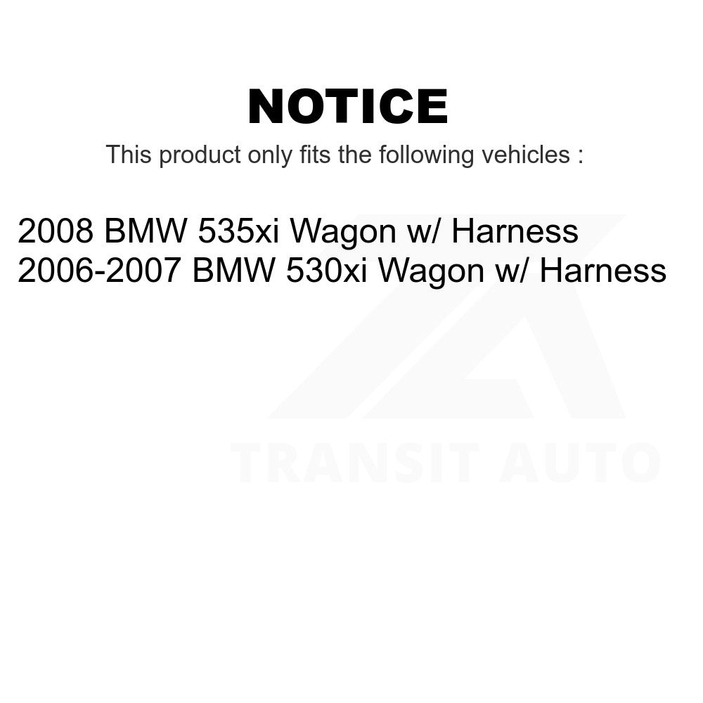 Mpulse Rear ABS Wheel Speed Sensor SEN-2ABS0876 For BMW 530xi 535xi w/ Harness Wagon