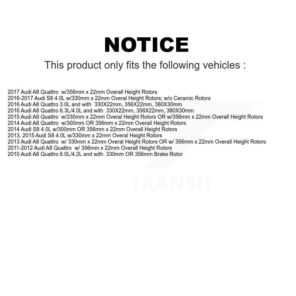 Mpulse Rear Disc Brake Pads Wear Sensor (2 Pack) For Audi A8 Quattro S8 KSE-100269