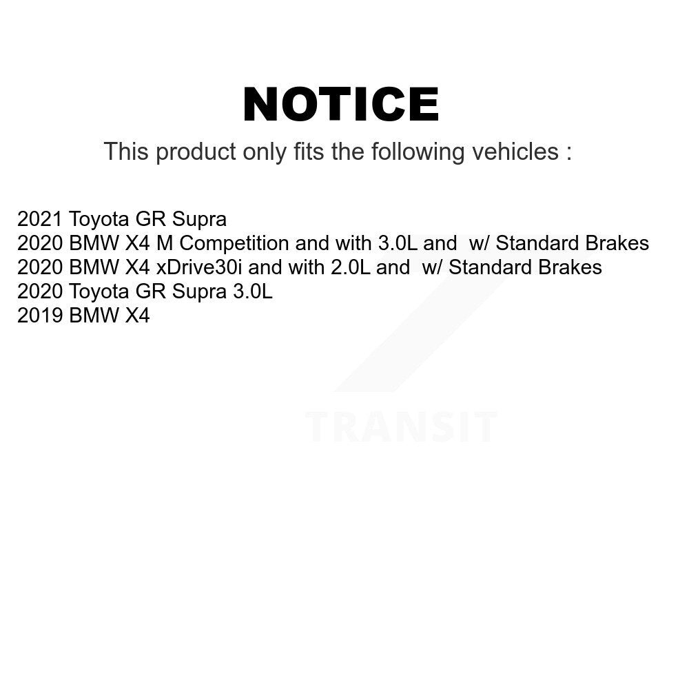 Mpulse Rear Disc Brake Pads Wear Sensor (2 Pack) For BMW X4 Toyota GR Supra KSE-100277