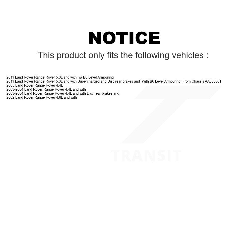 Mpulse Rear Disc Brake Pads Wear Sensor (2 Pack) For Land Rover Range KSE-100329