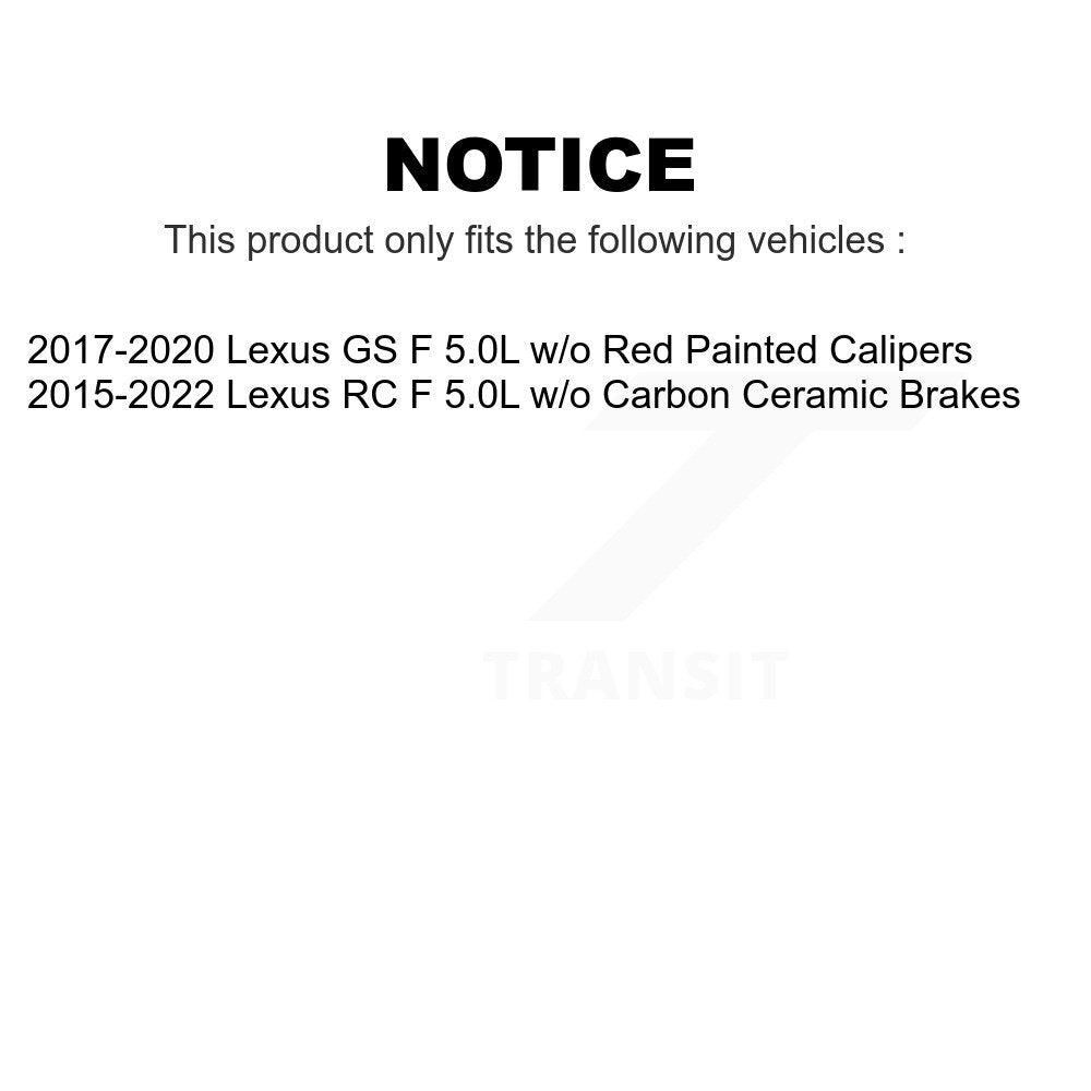 Mpulse Rear Disc Brake Pads Wear Sensor (2 Pack) For Lexus RC F GS 5.0L KSE-100285
