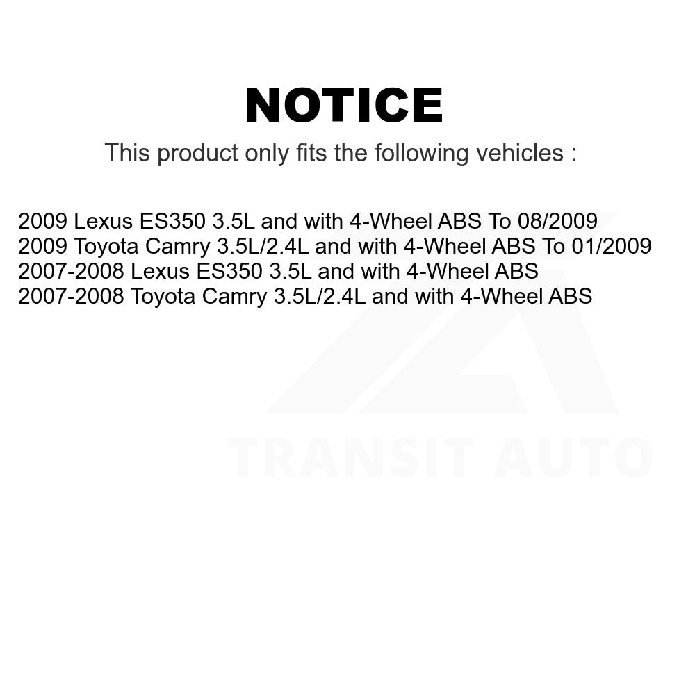 Mpulse Rear Left ABS Wheel Speed Sensor Wiring Harness SEN-2ABS0939 For Toyota Camry Lexus ES350