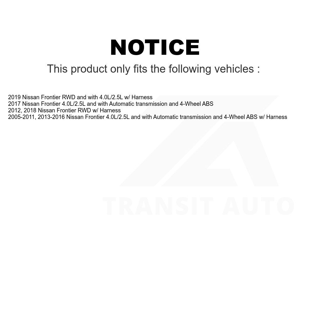 Mpulse Rear Right ABS Wheel Speed Sensor SEN-2ABS1383 For Nissan Frontier
