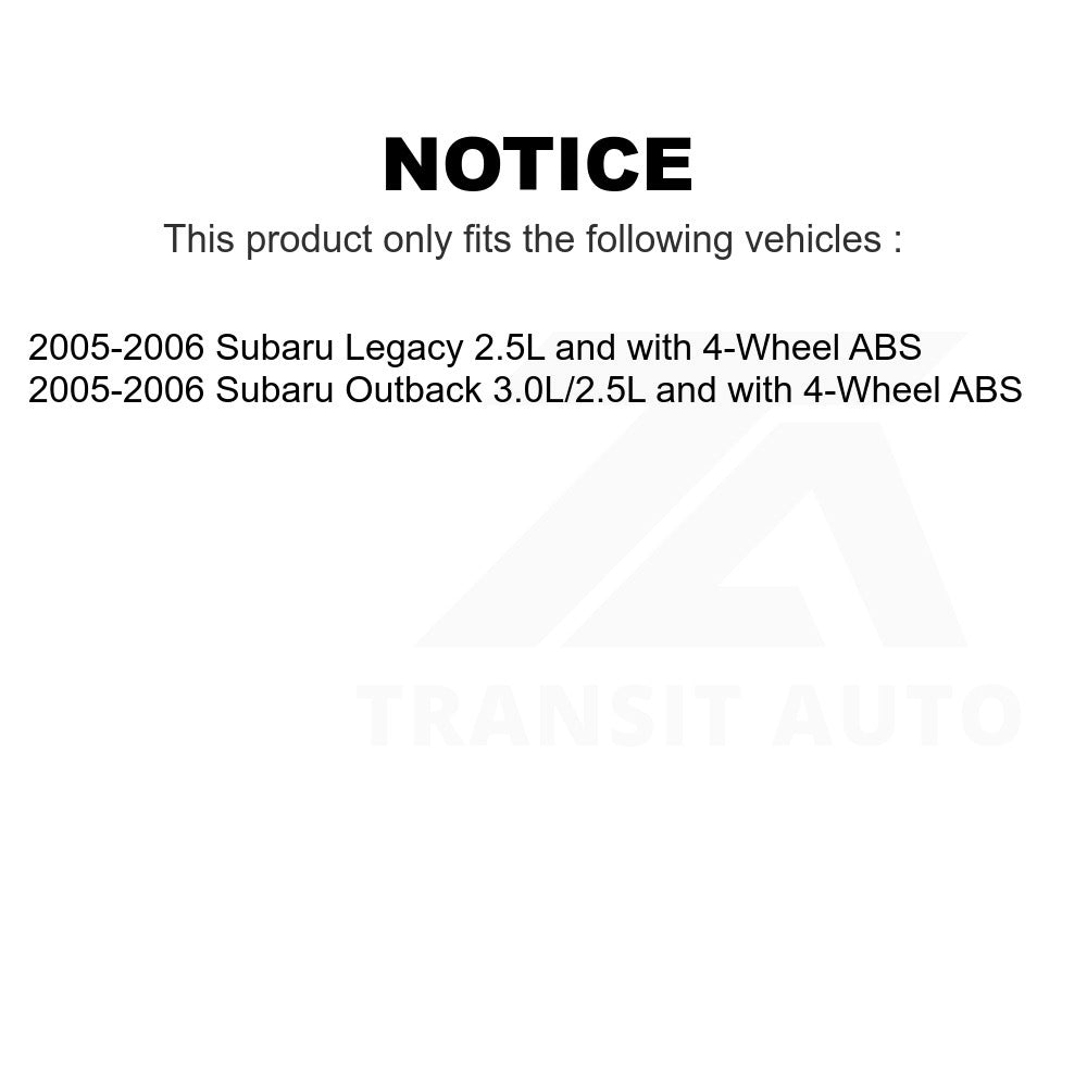 Mpulse Rear Right ABS Wheel Speed Sensor SEN-2ABS1834 For 2005-2006 Subaru Outback Legacy