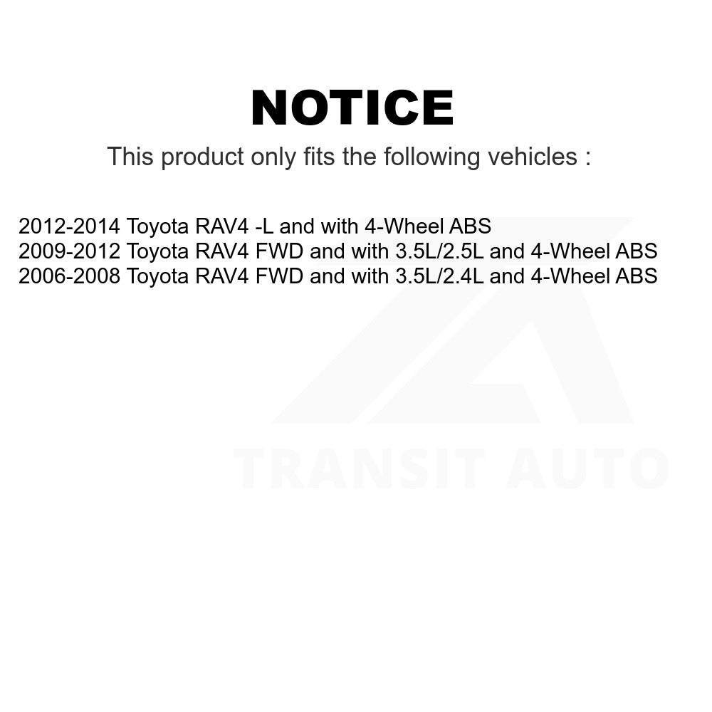 Mpulse Rear Right ABS Wheel Speed Sensor Wiring Harness SEN-2ABS2440 For Toyota RAV4