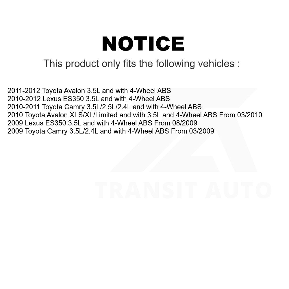 Mpulse Rear Right ABS Wheel Speed Sensor Wiring Harness SEN-2ABS2492 For Toyota Camry Lexus ES350 Avalon