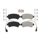 Rear Semi-Metallic Disc Brake Pads NWF-ASD1746 For Ram ProMaster 1500 2500 3500