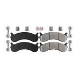 Semi-Metallic Disc Brake Pads NWF-ASD786 For Freightliner MT45 MT55 Thomas Saf-T-Liner Kenworth T370 T270 IC Corporation CE Integrated MT35 International 4300 M2 106 Ford F-59 Commercial Stripped Blue
