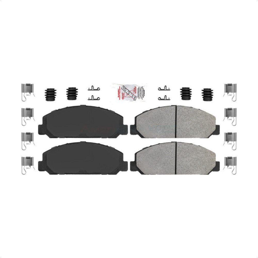 Front Semi-Metallic Disc Brake Pads NWF-ASD827 For Isuzu NPR GMC W3500 Forward Chevrolet Tiltmaster NPR-HD NRR NQR FTR NPR-XD LCF 4500 4500XD 5500HD 5500XD W4500 W5500 W5500HD