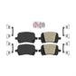 Front Ceramic Disc Brake Pads NWF-PRC1160 For Chevrolet Malibu Pontiac G6 HHR Cobalt Saturn Aura G5