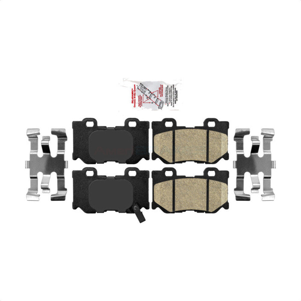 Rear Ceramic Disc Brake Pads NWF-PRC1347 For INFINITI G37 Q50 Nissan 370Z Q60 M37 Q70 Q70L QX70 M56 FX50 Z