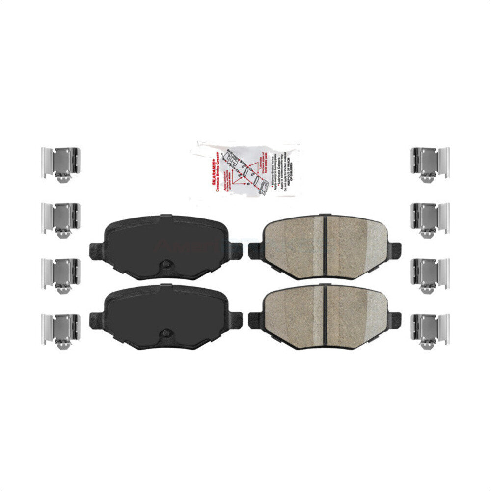 Rear Ceramic Disc Brake Pads NWF-PRC1377A For Ford Explorer Edge Taurus Flex Lincoln Police Interceptor Utility MKX MKS MKT