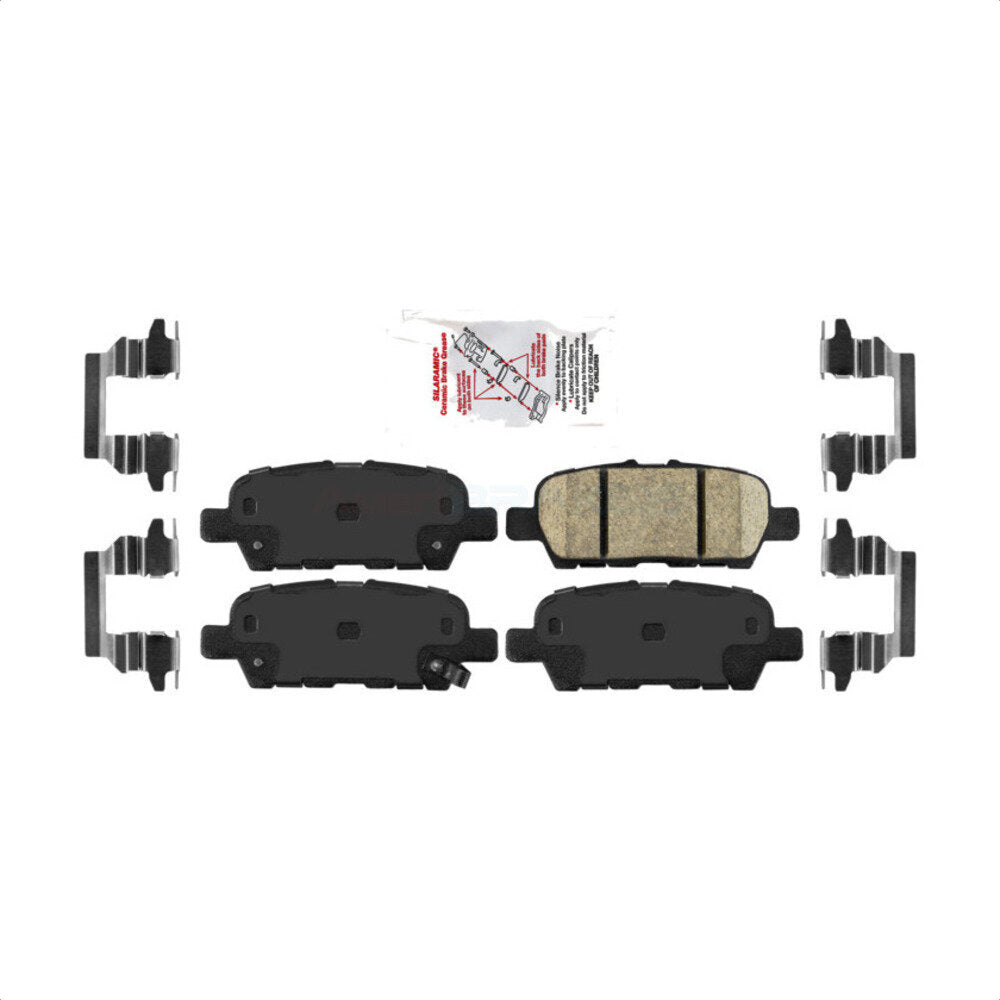 Rear Ceramic Disc Brake Pads NWF-PRC1393 For Nissan Altima Rogue Sentra Maxima INFINITI Q50 Sport Juke G37 LEAF QX50 370Z Q60 QX70 G25 EX35 Q70 Q70L Q40 Qashqai