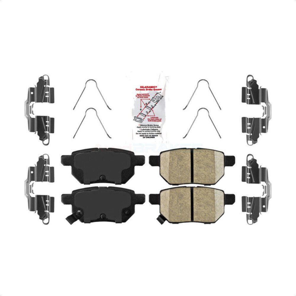 Rear Ceramic Disc Brake Pads NWF-PRC1423 For Toyota Corolla Prius Scion xB Yaris tC Lexus CT200h Matrix Prime Pontiac Vibe iM Plug-In