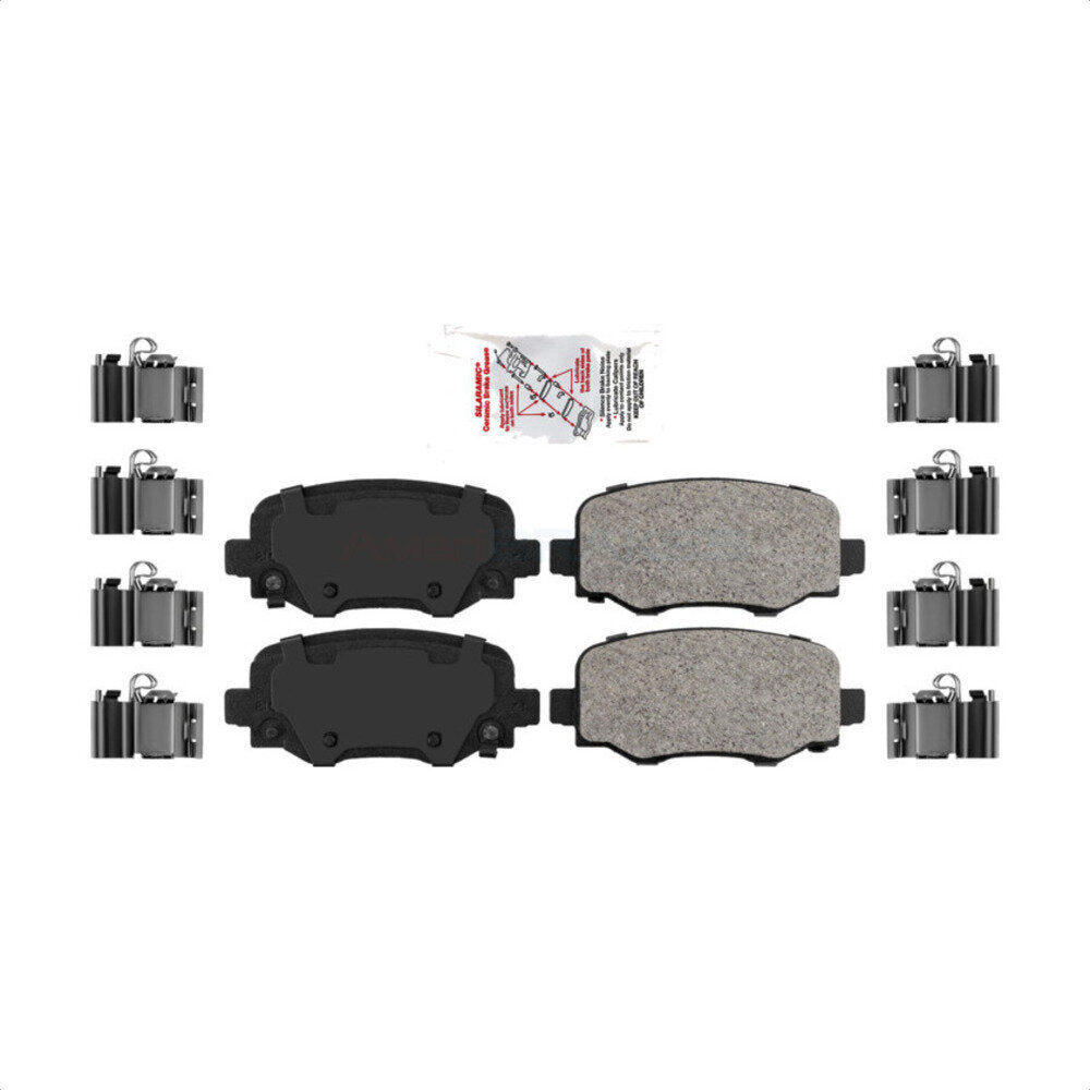 Rear Ceramic Disc Brake Pads NWF-PRC1734 For Jeep Cherokee Chrysler 200