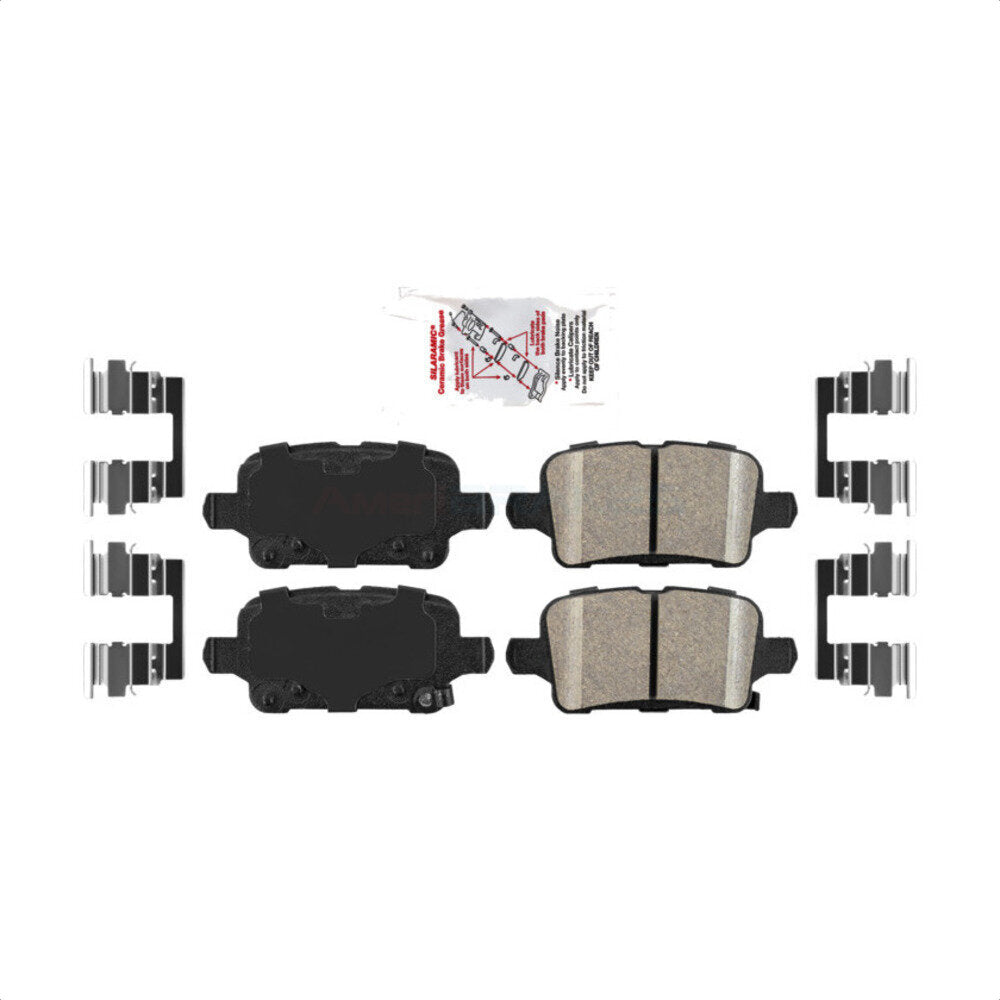 Rear Ceramic Disc Brake Pads NWF-PRC1857 For Chevrolet Cruze Equinox Malibu Volt Bolt EV GMC Terrain Buick Regal TourX Sportback EUV