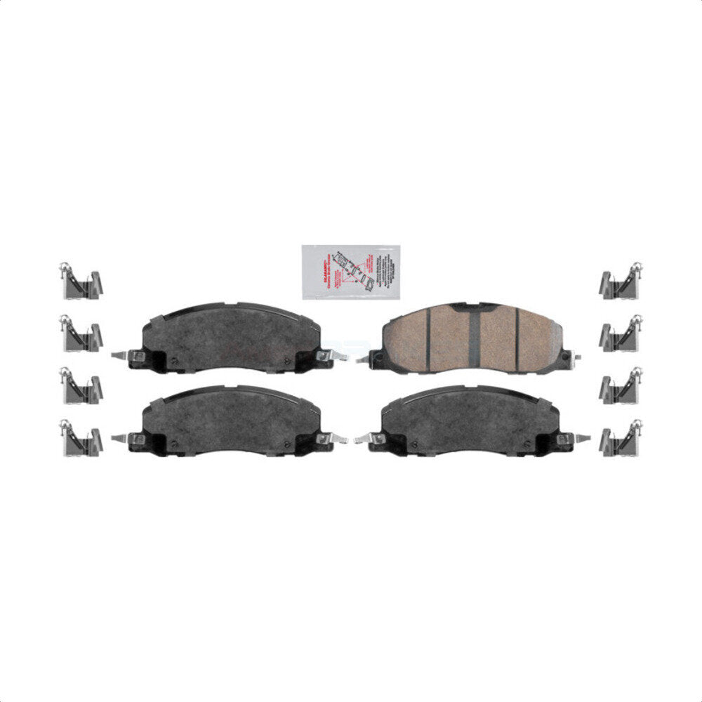 Front Ceramic Disc Brake Pads NWF-PRC2230 For Ford Explorer Lincoln Aviator With 345mm Diameter Rotor Standard Brakes