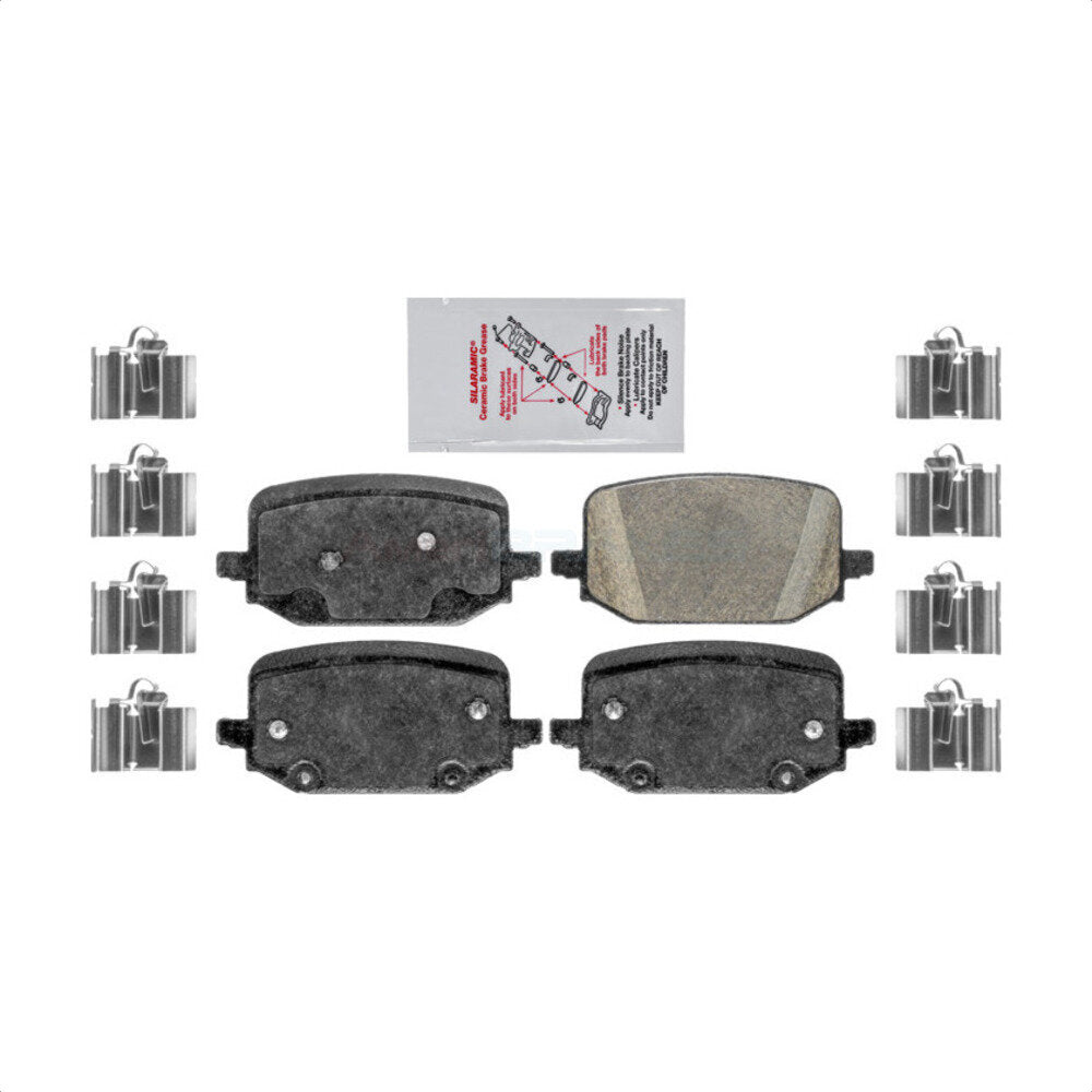 Rear Ceramic Disc Brake Pads NWF-PRC2232 For 2020-2022 Ford Explorer With Electric Parking Without Red Painted Calipers