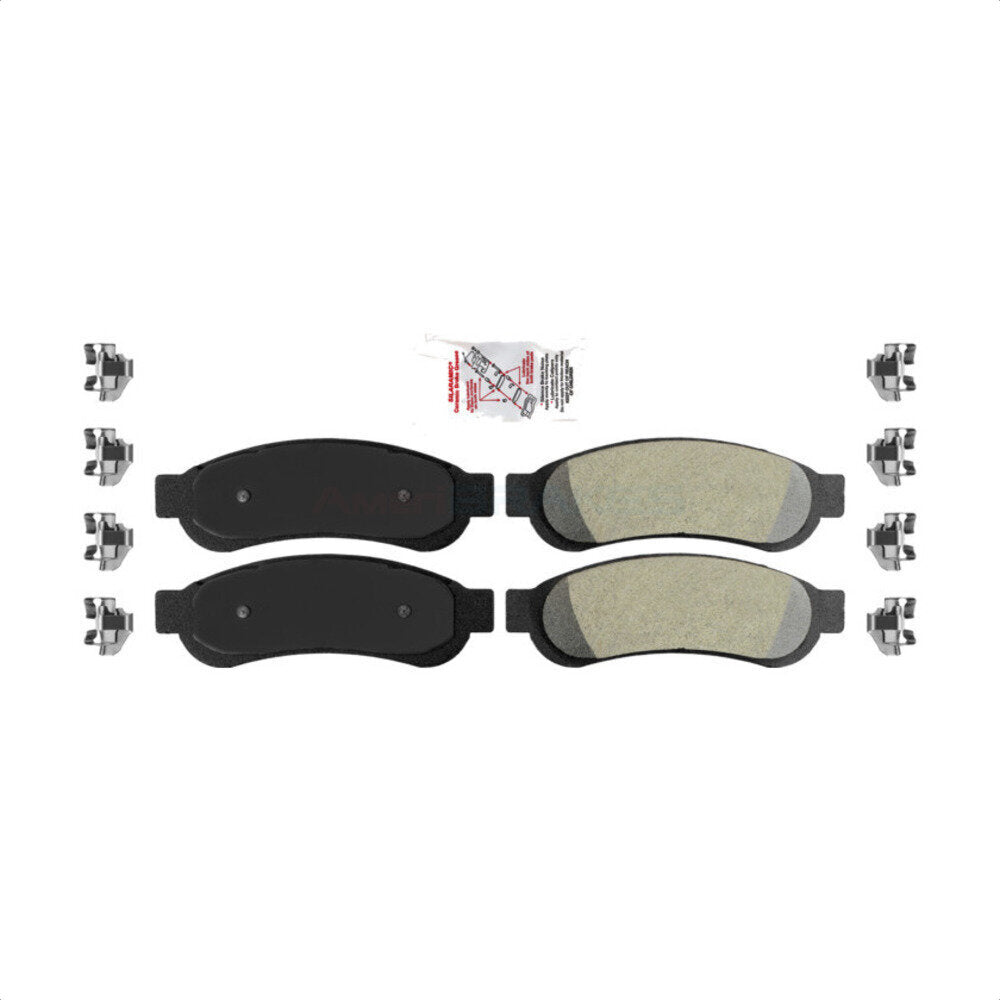 Rear Semi-Metallic Disc Brake Pads NWF-PRM1334 For Ford F-250 Super Duty F-350 F-450