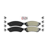 Rear Semi-Metallic Disc Brake Pads NWF-PRM1334 For Ford F-250 Super Duty F-350 F-450